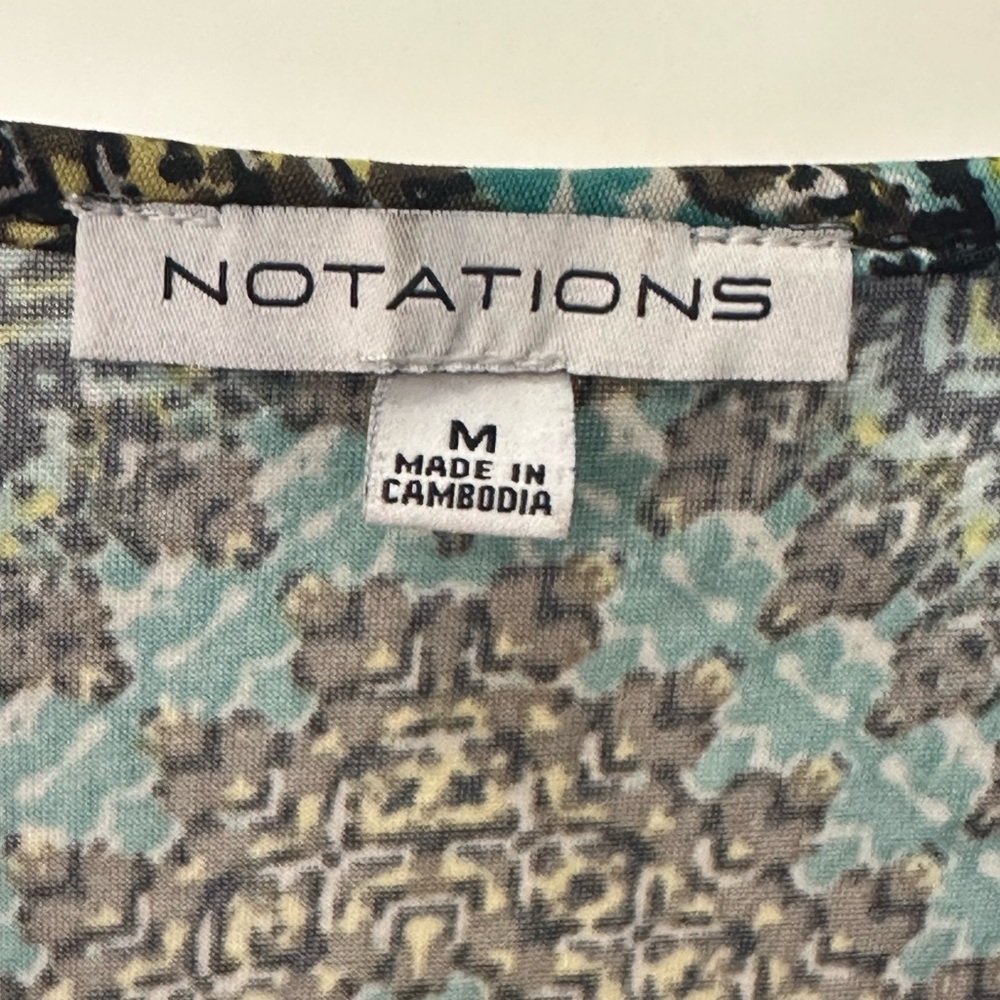 Notations Multicolor Geometric Blouse - Picture 3 of 3